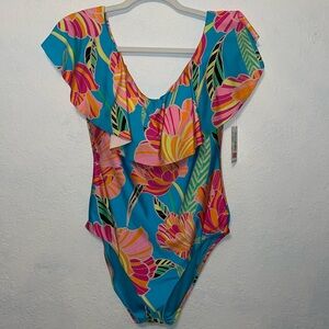 Trina Turk Multicolor Floral Swimsuit